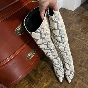 Snakeskin Pattern Women's Boots